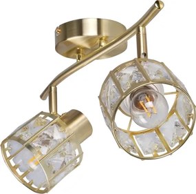 Felületre szerelhető mennyezeti csillár ZAHARA 2xE27/10W/230V arany