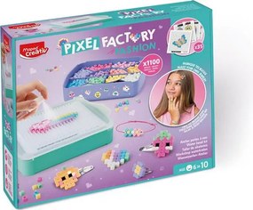 Pixel-gyár gyöngy készlet, sablonnal, divat, MAPED CREATIV Pixel Factory Fashion (IMAC907702)