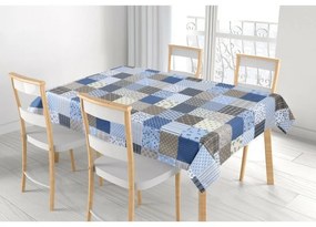 Bellatex terítő Adela Patchwork kék , 120 x 140 cm
