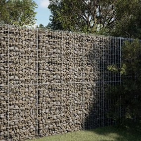 horganyzott vas gabion kosár fedéllel 150 x 100 x 200 cm