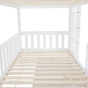 Montessori emeletes ágy, fehér, VENITA TYP 2