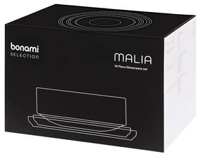 Malia 18 db-os szürke agyagkerámia étkészlet - Bonami selection