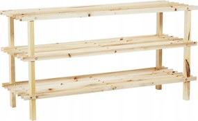 Cipőszekrény 3 polccal fenyő