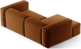 Téglavörös sarokkanapé (bal oldali-heverő résszel) Bergamo – Cosmopolitan Design