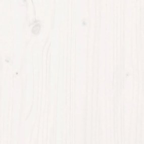 fehér tömör fenyőfa tálalószekrény 111x34x60 cm
