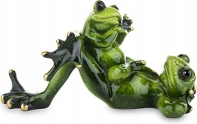 Béka figura béka szülő gyerek kis és nagy család figura dekoráció