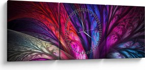 Absztrakt fa képe (órával) (90x30 cm)