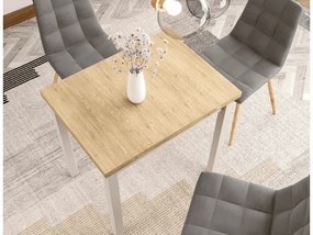 Kihúzható étkezőasztal FLIP 80(160)X80 cm, Cremona Torro tölgy/kašmír