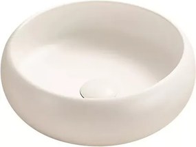 AREZZO design SORAYA 36 cm-es kerek kerámia mosdó, fehér