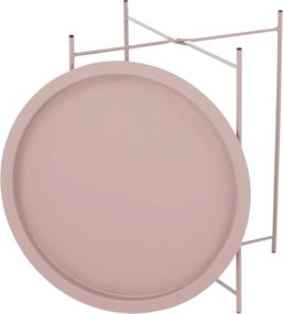 Kisasztal levehető tálcával, nude rózsaszín, RENDER
