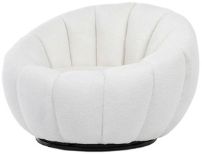 Bouclé WT2 forgószék, fehér