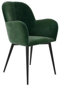 Zöld kárpitozott étkezőfotel Fitz – Støraa