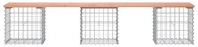 tömör duglászfenyő gabion kerti pad 203x44x42 cm