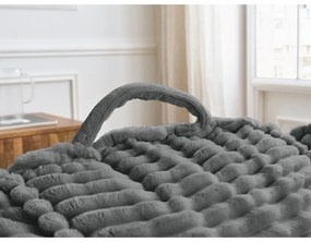 Sötétszürke kordbársony babzsákfotel Socrate – Bobochic Paris