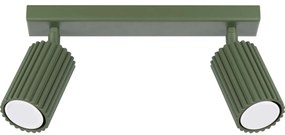 Sollux SL.1618 - Spotlámpa KARBON 2xGU10/10W/230V zöld