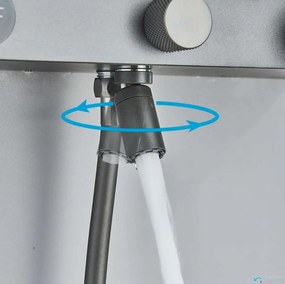 Termosztátos fali kádcsaptelep ELITE EDITION BBT1429 LED-kijelzővel és több vízsugaras kézizuhannyal, több színben