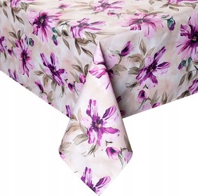 Abrosz dekoratív vízálló Garden 150x150 Eurofirany krémszínű virágmintás