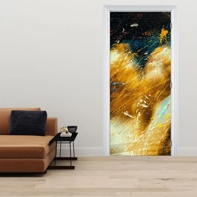 Fotótapéta ajtóra - Csókolózó angyalok (95x205cm)