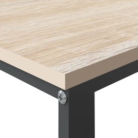 Fekete-tölgyszínű forgácslap számítógépasztal 110 x 60 x 73 cm