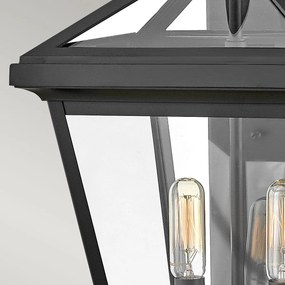 Hinkley lighting klasszikus kültéri fali lámpa palma fekete átlátszó elshk-palma-m-bk IP44