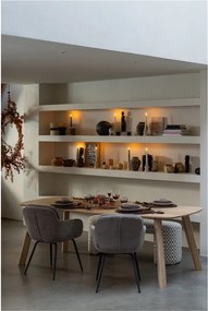 Tölgyfa étkezőasztal 100x220 cm Tablo – WOOOD