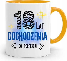 Születésnapra 18 18. 18. Bögre Sárga Ajándék fényképes nyomattal