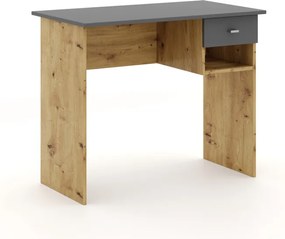 COLIN íróasztal 1 fiókkal – Artisan Tölgy / Antracit színben