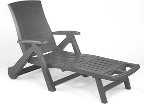 ZIRCONE kerti nyugágy, 72×195×101 cm, antracit I.P.A.E-Progarden