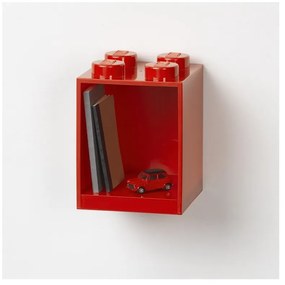 Brick 4 gyerek piros fali polc - LEGO®