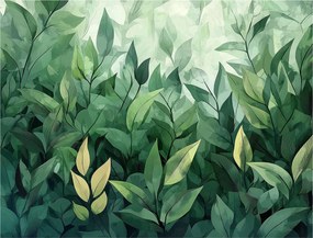 Fotótapéta Erdei mélység Botanikus levelek a hálószobába 368x254 +ragasztó