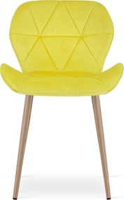 Étkezőszék MANGO VELVET, sárga