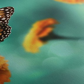 Egy pillangó képe (órával) (90x30 cm)