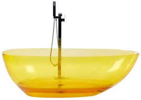 Sárga szabadon álló fürdőkád 169 x 78 cm BLANCARENA Beliani