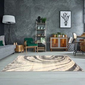 Flora 9040 modern mintájú szőnyeg (Beige) 40x70 cm
