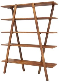 Perla Walnut könyvespolc borovi fenyőből, 148 x 120 cm