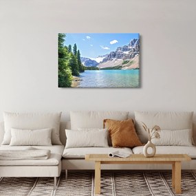 Egy alpesi tó képe (90x60 cm)
