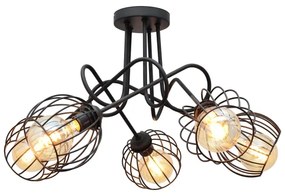 Csillár OXFORD 5xE27/15W/230V fekete