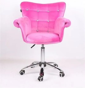 HR804CK Rózsaszín modern velúr szék