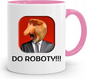 Rózsaszín Bögre Janusz A Munkához! Ajándék fényképes nyomattal