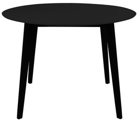Kerek étkezőasztal fekete asztallappal 105x105 cm Vojens – House Nordic