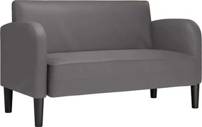 vidaXL szürke műbőr Loveseat kanapé 110 cm