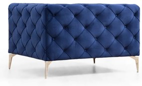 Sötétkék fotel Como – Artie