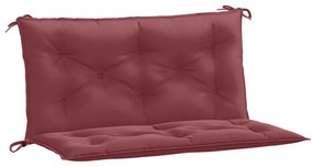 2 db melange bordó szövet kerti padpárna 100 x 50 x 7 cm