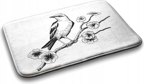 Fürdőszobaszőnyeg puha Madár a fán 75x45 cm