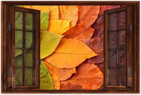 Poszterek 120x80 Őszi színes levelek Levelek az ősz színeiben