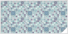 Furnérfólia Adatvédelem Szélvédőkhöz és Ablakokhoz Virágos csempék 200x100