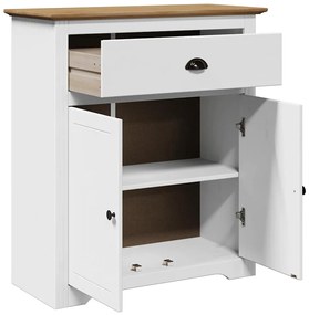 előszobaszekrény BODO&quot; 80x35x90 cm-es fehér és barna színben&quot;