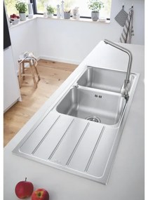 GROHE 31588SD1 - K500 mosogató 1160 × 500 mm rozsdamentes acél