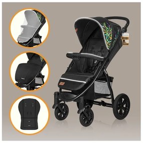 Lionelo - Babakocsi ANNET TOUR fekete/zöld