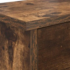 Fali Kabáthorog polcokkal Füstölt tölgy 50 x 20 x 30 cm Faanyag